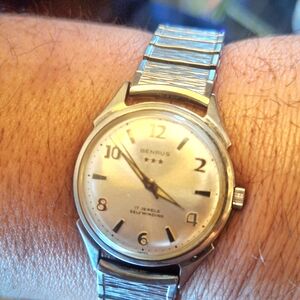 Vintage Benrus Silver Self-Winding Watch